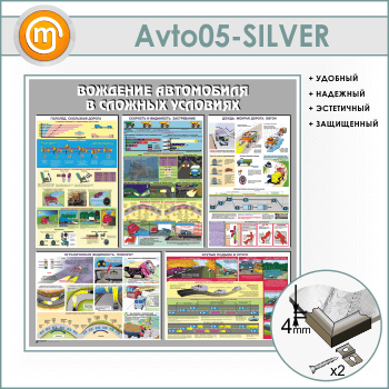 Стенд «Вождение автомобиля в сложных условиях» (AV-05-SILVER)